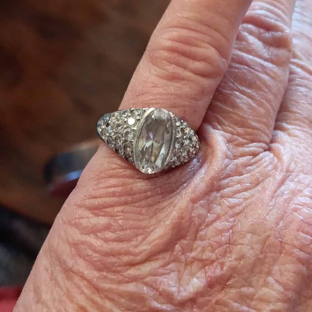 Sterling Silver Designer Signed Ring - image 2